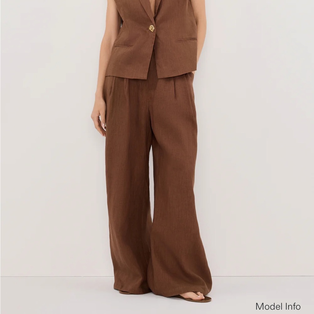 DISSH Holden Linen Pants in Fondant